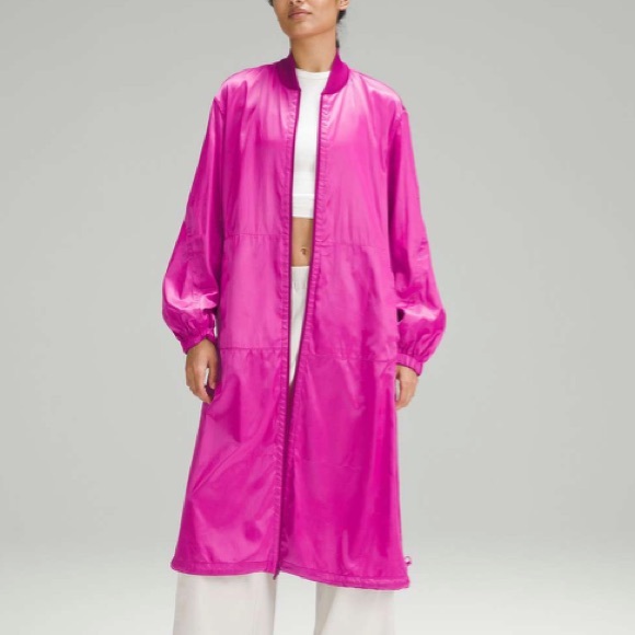 Lululemon Reversible Drape-Sleeve Long Jacket
Sonic Pink / Wild Berry - Picture 1 of 7